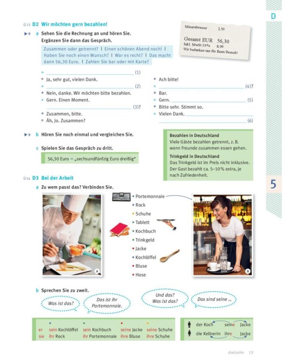 Menschen im Beruf - Tourismus A2. Kursbuch mit Übungsteil und Audio-CD. Deutsch als Fremdsprache