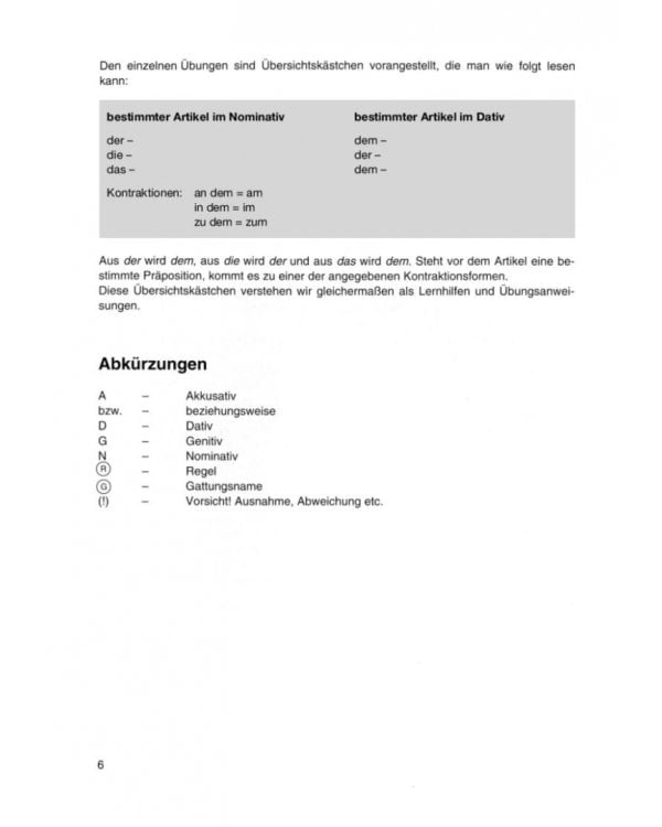 Deutsch uben. „der“, „die“ oder „das“? Übungen zum Artikel