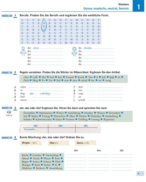 Grammatik – ganz klar! Übungsgrammatik A1-B1 mit Audios online. Deutsch als Fremdsprache