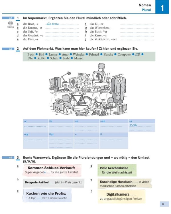 Grammatik – ganz klar! Übungsgrammatik A1-B1 mit Audios online. Deutsch als Fremdsprache