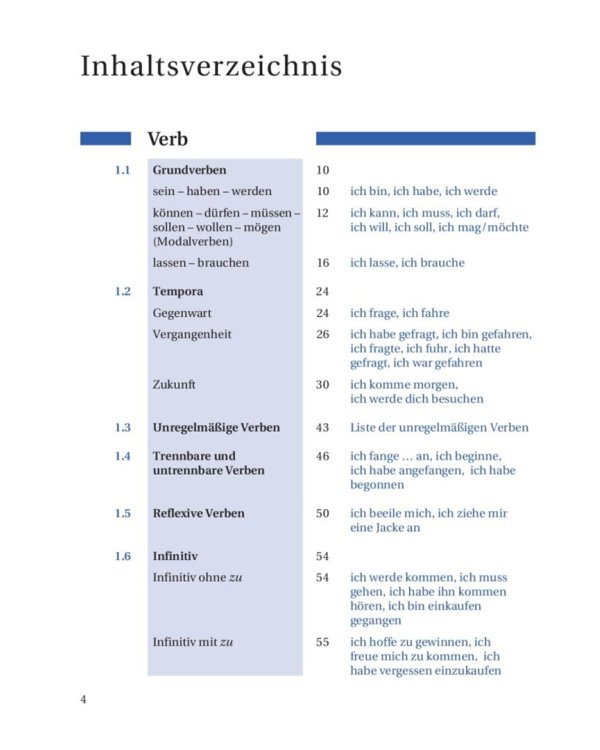 Grundstufen-Grammatik für Deutsch als Fremdsprache. Grammatik mit integriertem Lösungsschlüssel