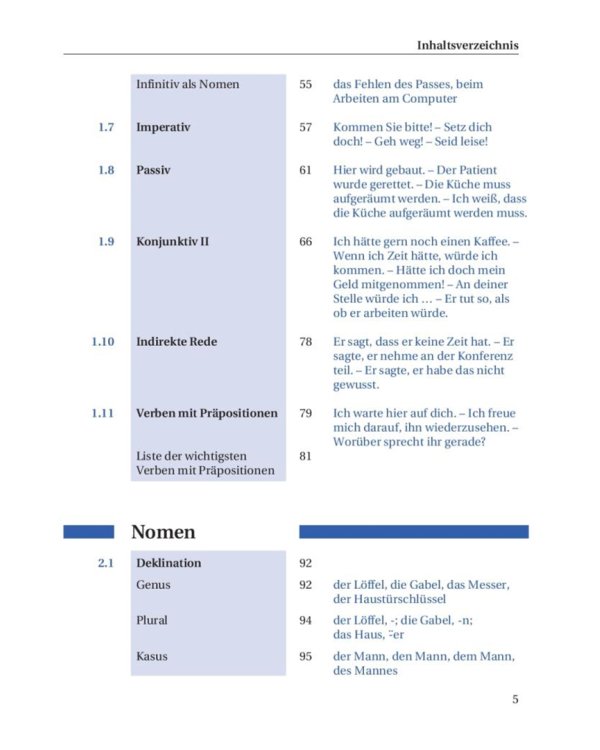 Grundstufen-Grammatik für Deutsch als Fremdsprache. Grammatik mit integriertem Lösungsschlüssel