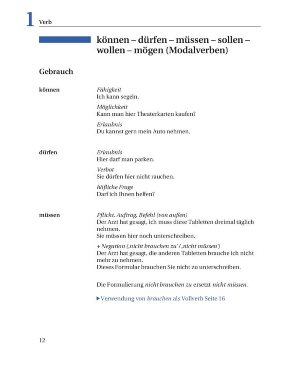 Grundstufen-Grammatik für Deutsch als Fremdsprache. Grammatik mit integriertem Lösungsschlüssel