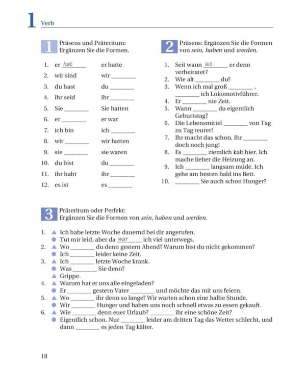 Grundstufen-Grammatik für Deutsch als Fremdsprache. Grammatik mit integriertem Lösungsschlüssel