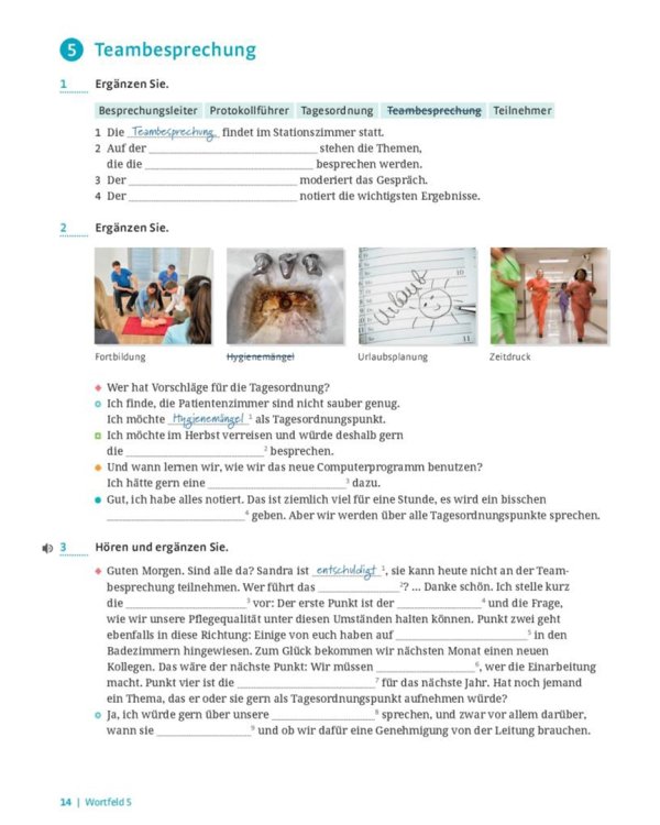 Im Beruf Neu. Fachwortschatztrainer Pflege. Deutsch als Fremd- und Zweitsprache