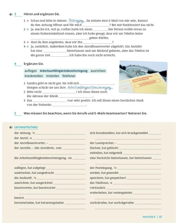 Im Beruf Neu. Fachwortschatztrainer Pflege. Deutsch als Fremd- und Zweitsprache