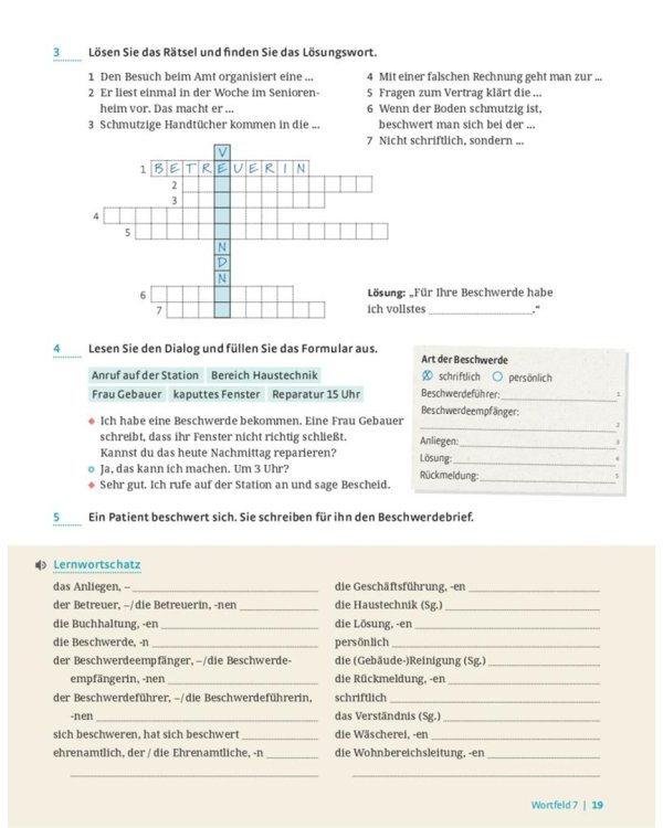 Im Beruf Neu. Fachwortschatztrainer Pflege. Deutsch als Fremd- und Zweitsprache