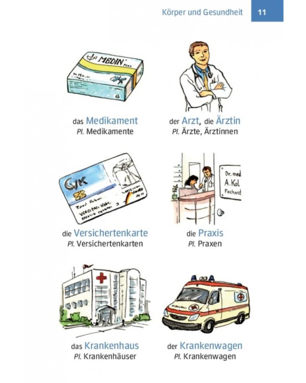 Erste Hilfe Deutsch – Bildwörterbuch. Buch mit MP3-Download. Die wichtigsten Wörter