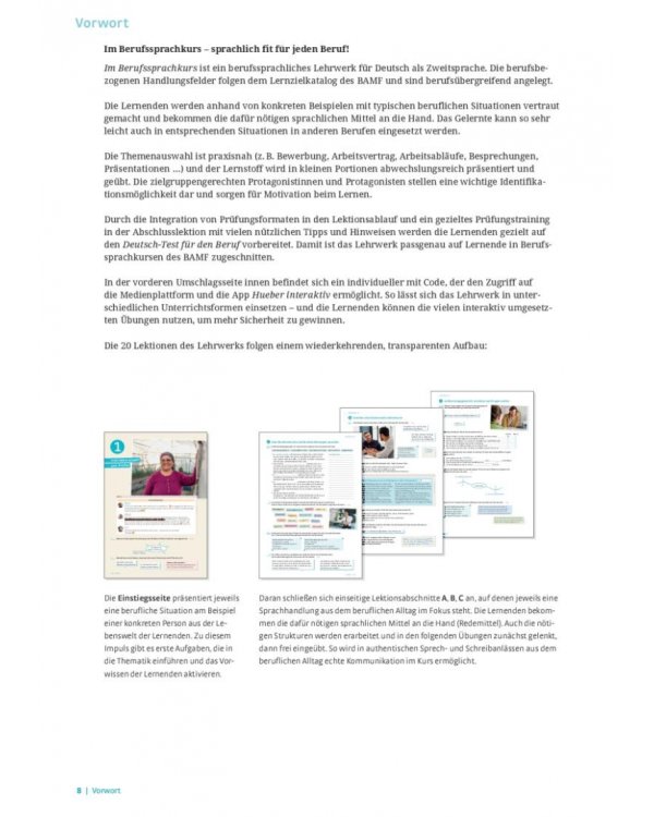 Im Berufssprachkurs B1. Kurs- und Arbeitsbuch plus interaktive Version. Deutsch als Zweitsprache