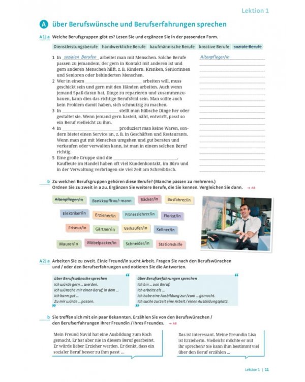 Im Berufssprachkurs B1. Kurs- und Arbeitsbuch plus interaktive Version. Deutsch als Zweitsprache