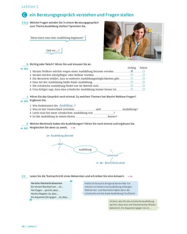 Im Berufssprachkurs B1. Kurs- und Arbeitsbuch plus interaktive Version. Deutsch als Zweitsprache