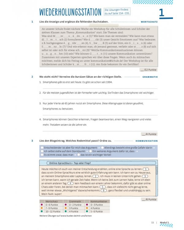 Mit uns B2. Arbeitsbuch. Deutsch für Jugendliche. Deutsch als Fremdsprache