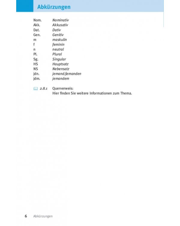 Kurzgrammatik Deutsch. Zum Nachschlagen und Üben