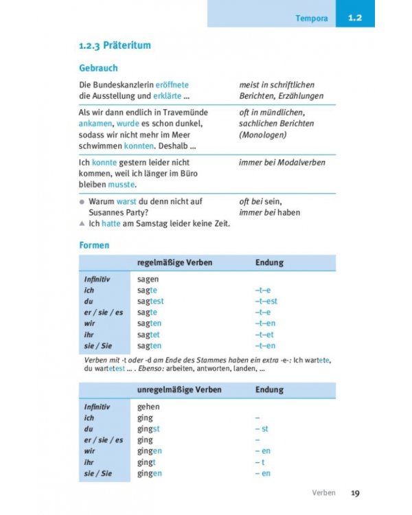 Kurzgrammatik Deutsch. Zum Nachschlagen und Üben