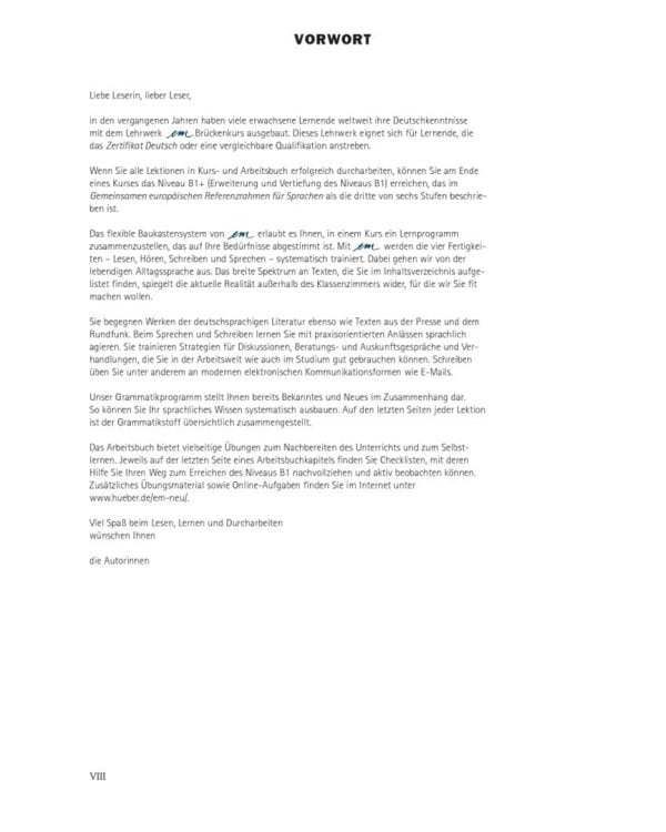 em neu 2008 Brückenkurs. Kursbuch + Arbeitsbuch, Lektion 1–5 mit Arbeitsbuch-Audio-CD