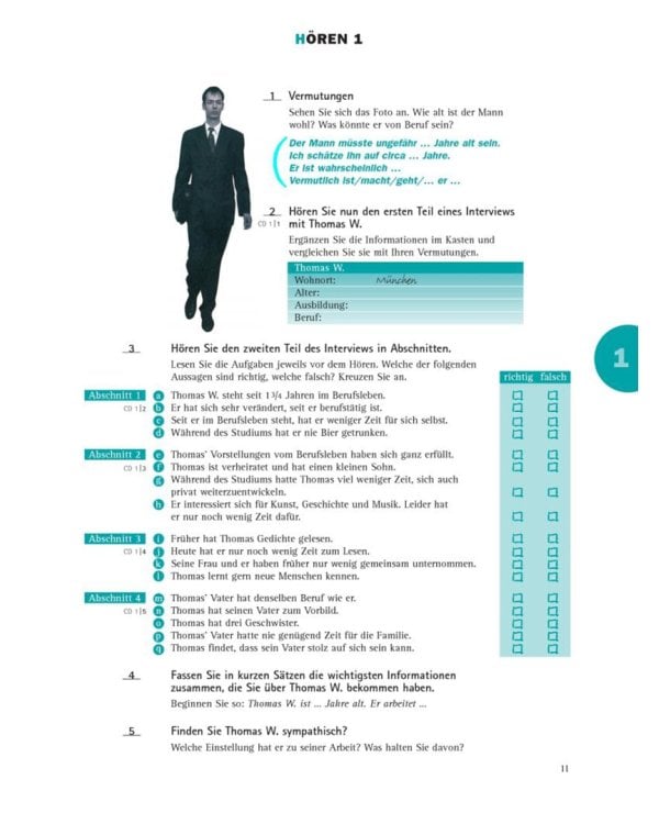em neu 2008 Brückenkurs. Kursbuch + Arbeitsbuch, Lektion 1–5 mit Arbeitsbuch-Audio-CD