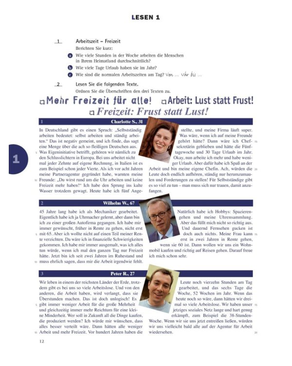 em neu 2008 Brückenkurs. Kursbuch + Arbeitsbuch, Lektion 1–5 mit Arbeitsbuch-Audio-CD