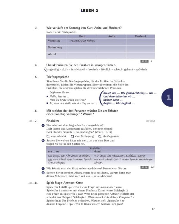 em neu 2008 Brückenkurs. Kursbuch + Arbeitsbuch, Lektion 1–5 mit Arbeitsbuch-Audio-CD