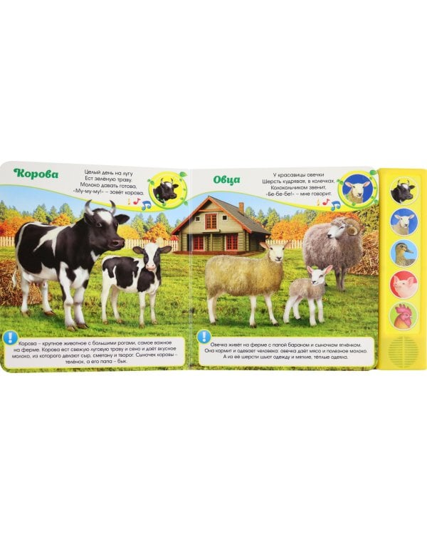 Голоса на ферме. Музыкальная книга