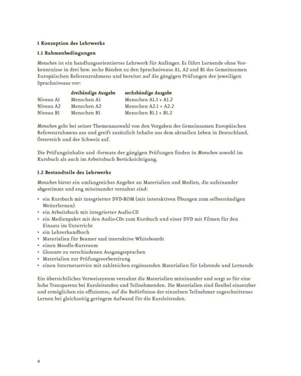 Menschen. A2. Paket Lehrerhandbuch A2.1 und A2.2. Deutsch als Fremdsprache