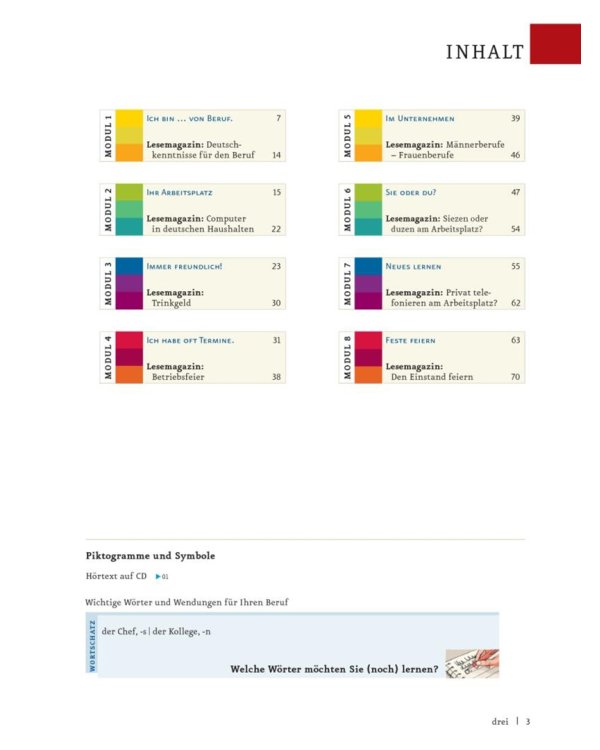 Menschen A1. Berufstrainer mit Audio-CD. Deutsch als Fremdsprache