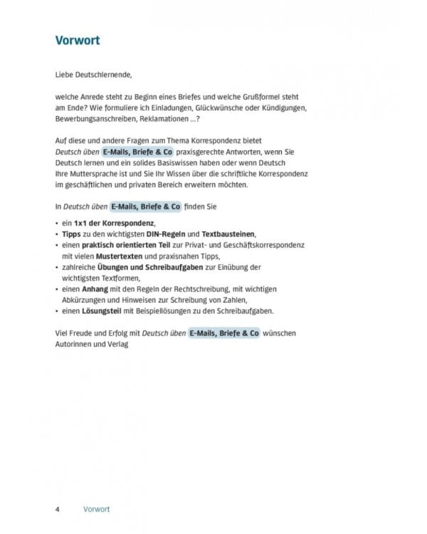 Deutsch üben. E-Mails, Briefe &amp; Co. B1-C1. Praktische Beispiele und Übungen