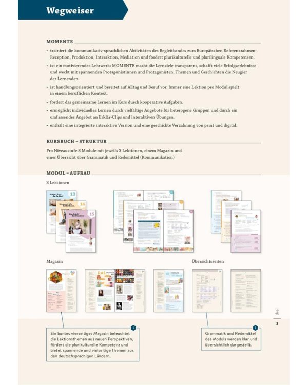 Momente A2.2. Kursbuch plus interaktive Version. Deutsch als Fremdsprache