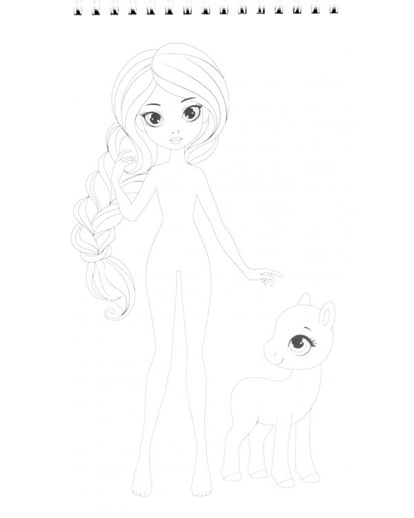 Книга с наклейками и трафаретами. Альбом дизайнера. Магия стиля