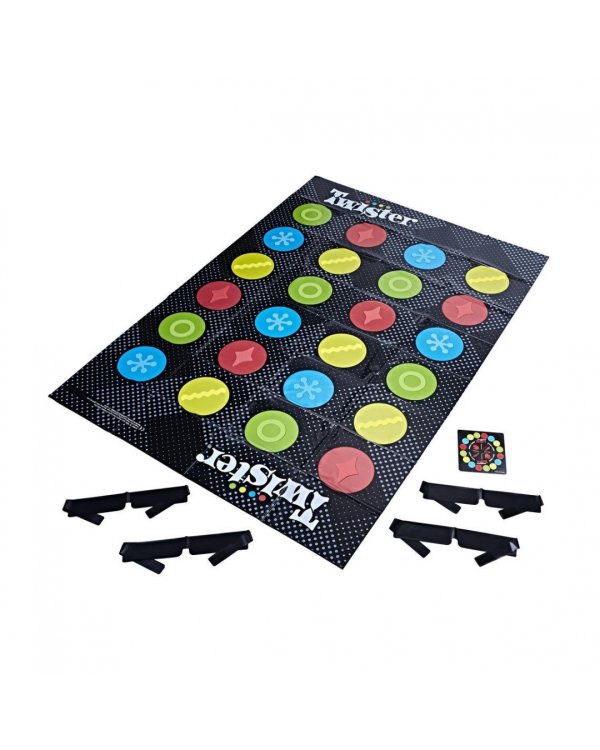 Игра комнатная активная. Твистер вслепую