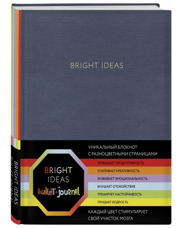 Блокнот Bright Ideas, 96 листов, А5, в точку, синий