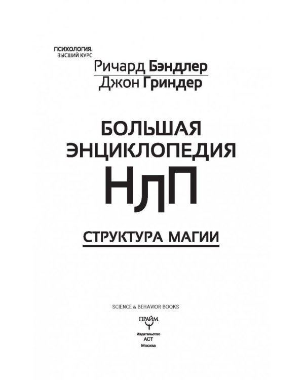 Большая энциклопедия НЛП. Структура магии