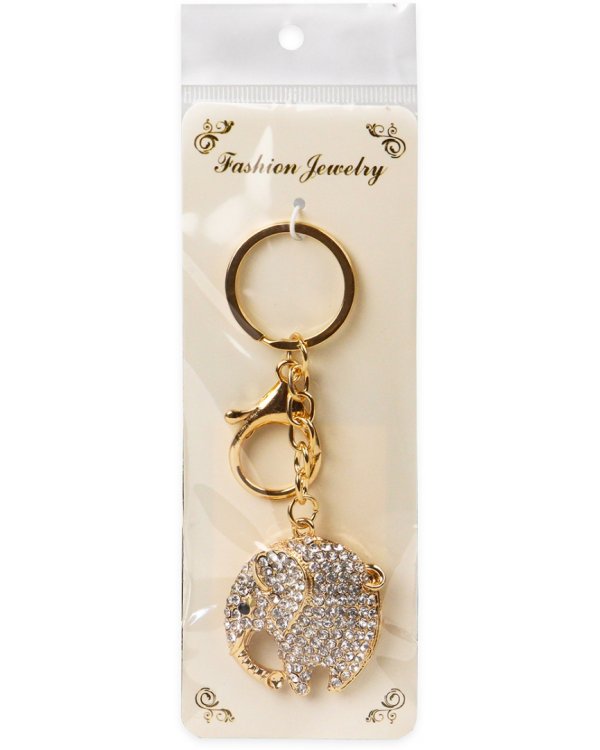 Брелок со стразами Слон