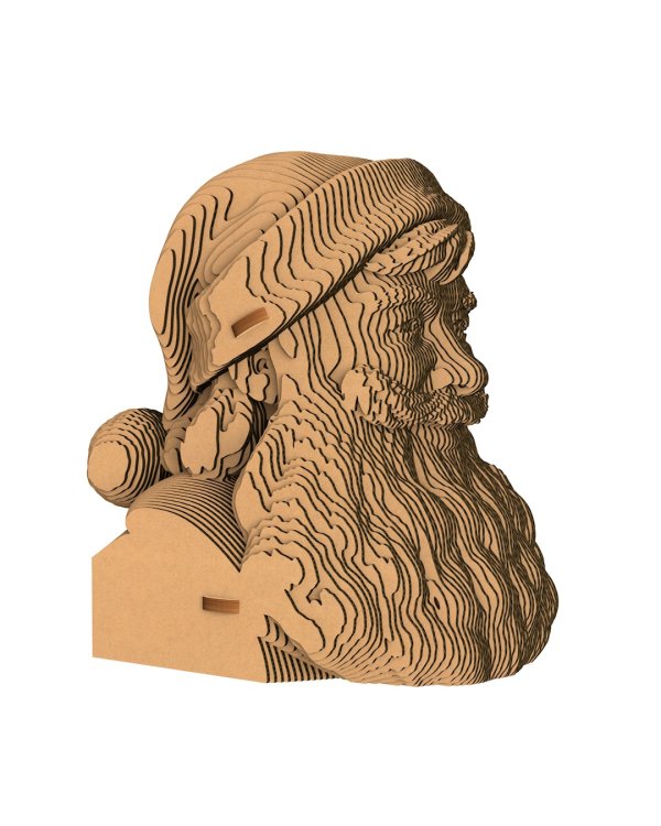 3D конструктор. Сборный бюст. Дед Мороз