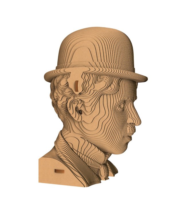 3D конструктор. Сборный бюст. Чарли Чаплин