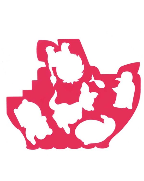 Трафарет фигурный "КОРАБЛИК И ДРУЗЬЯ" (18С 1209-08)