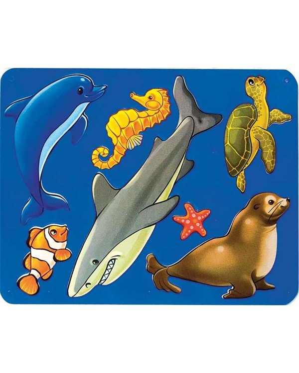 Трафарет шаблонный Морские обитатели, в ассортименте