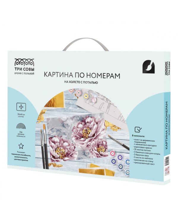 Картина по номерам Нежные пионы