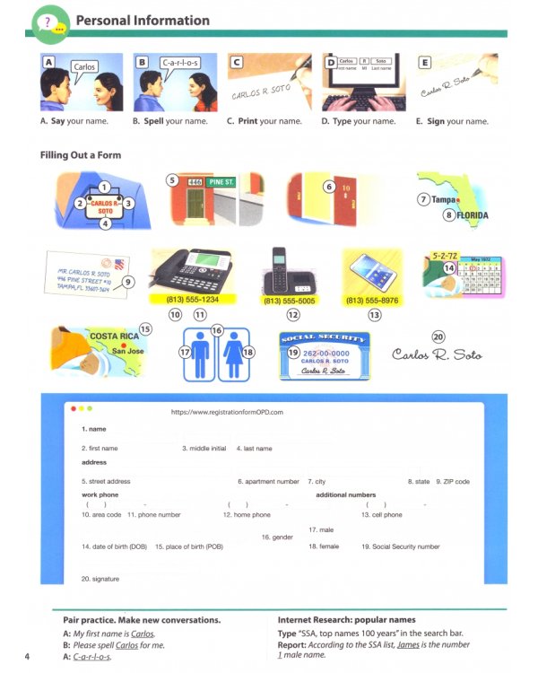 Oxford Picture Dictionary Monolingual American English Dictionary. Third Edition