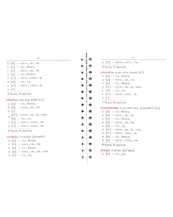 Фонетический разбор слова