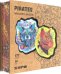 Деревянный двухсторонний пазл с двухслойной крышкой Пираты, 177 деталей