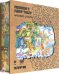 Деревянный пазл с двухслойной крышкой Сказки Пушкина, 160 деталей