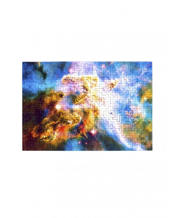 Деревянный пазл с двухслойной крышкой Галактика, 121 деталь