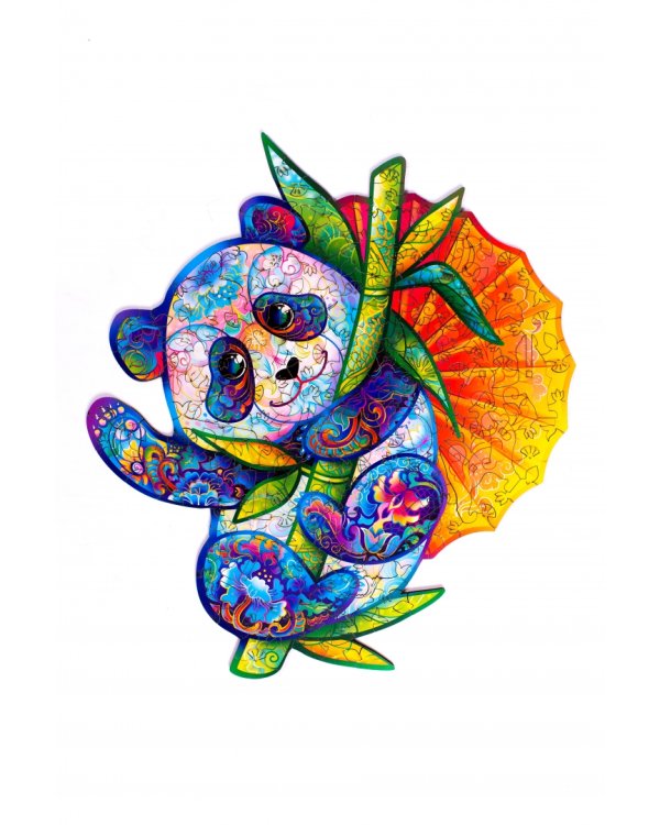 Пазл деревянный развивающий Панда, 160 деталей