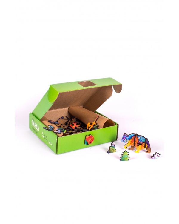 Пазл деревянный развивающий Панда, 160 деталей