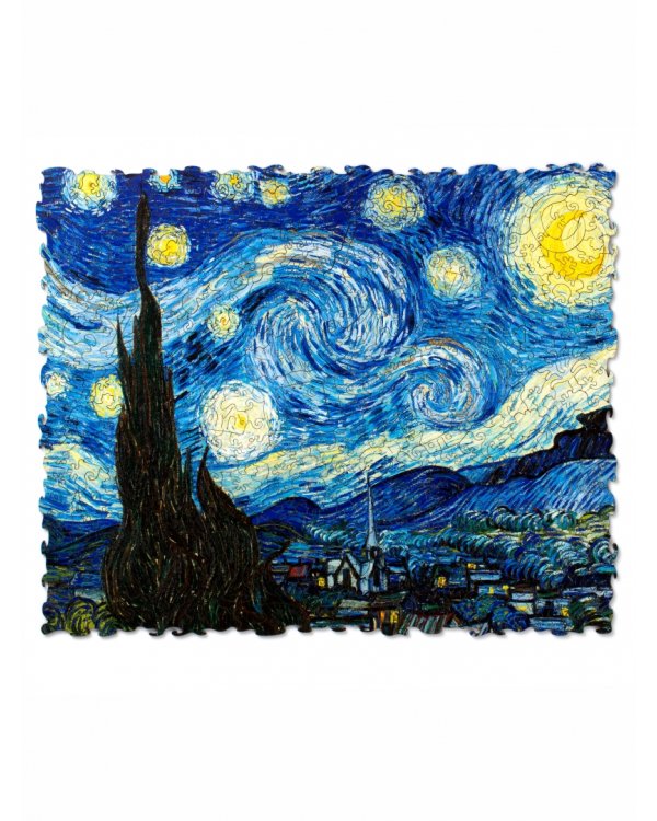 Деревянный пазл с двухслойной крышкой Звездная Ночь, 395 деталей