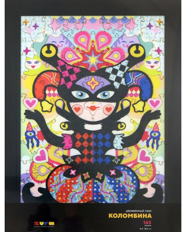 Деревянный пазл Коломбина, 163 детали