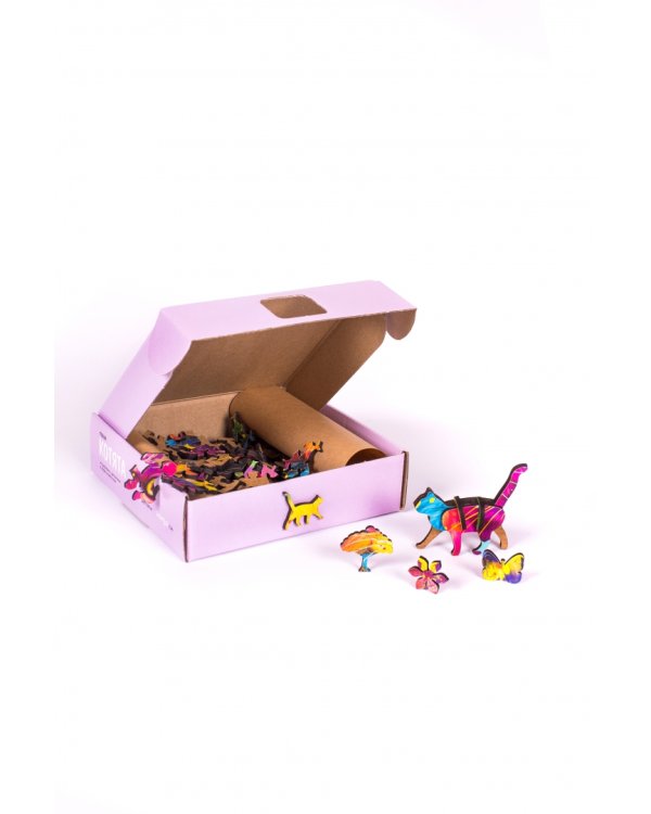 Пазл деревянный развивающий Котята, 164 детали