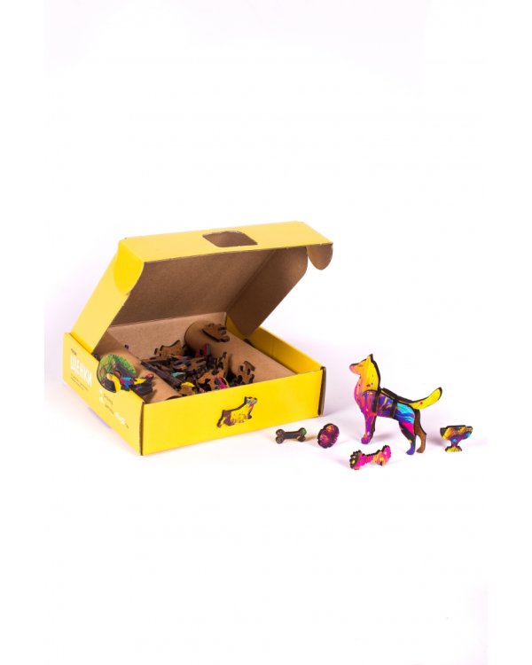 Пазл деревянный развивающий Щенки, 181 деталь