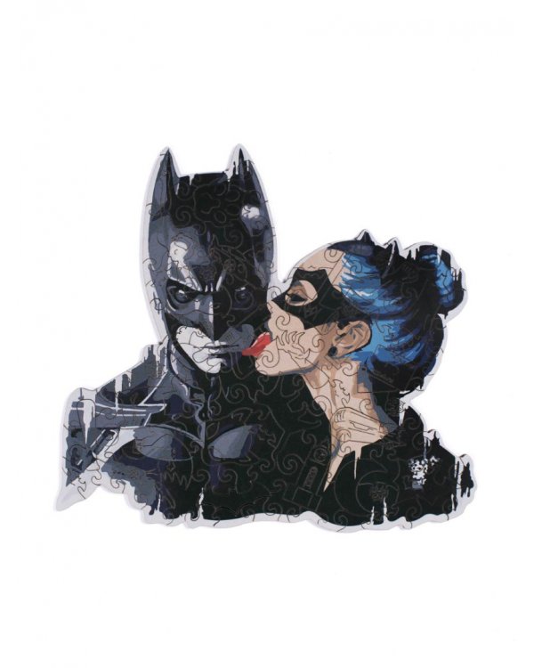 Деревянный пазл с двухслойной крышкой Бэтмен, 109 деталей