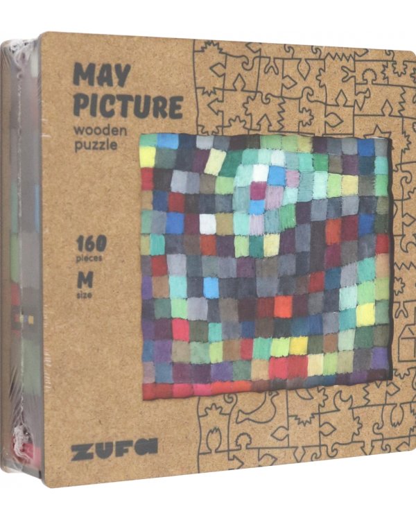 Деревянный пазл с двухслойной крышкой Майская картина, 160 деталей